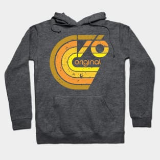 "76 original" earthtone design Hoodie